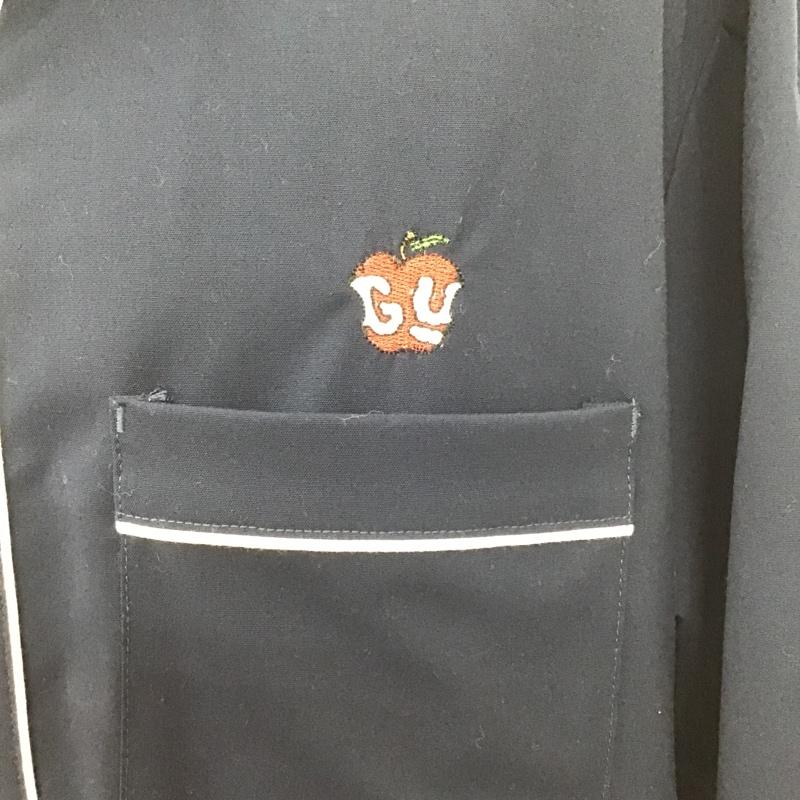 ジーユー GU シャツ、ブラウス 半袖 331-334471 UNDERCOVER パイピングシャツ L 無地 紺 / ネイビー /  メンズ USED 古着 中古 10106081