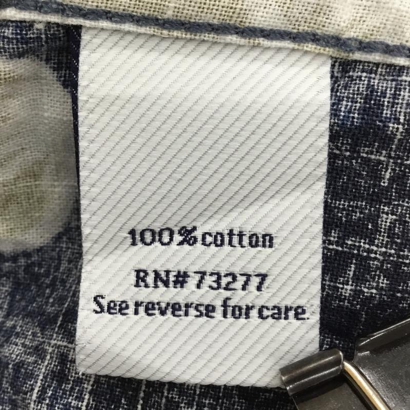 ＵＳフルギ US古着 シャツ、ブラウス 半袖 LL 花柄 X 総柄 紺 / ネイビー / X 白 / ホワイト / X ベージュ / ベージュ /  メンズ USED 古着 中古 10133527