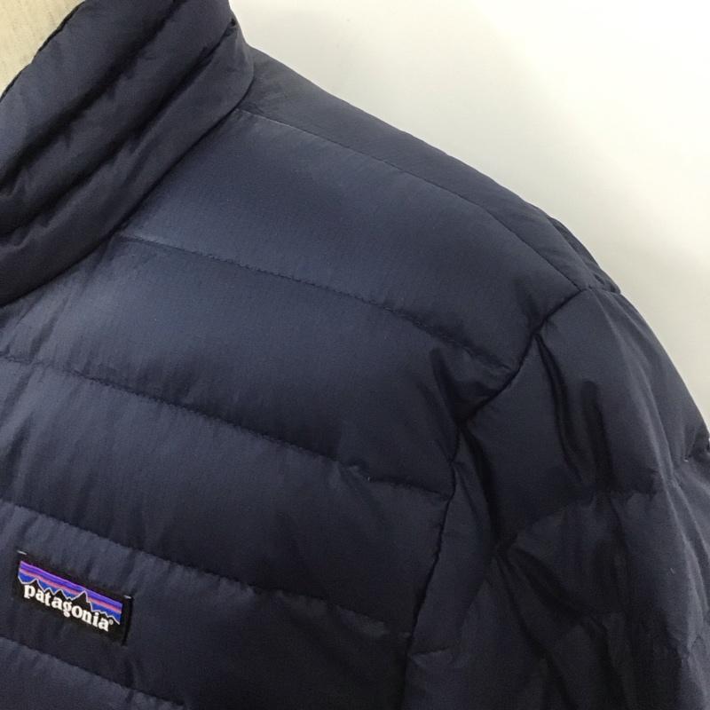パタゴニア patagonia ジャケット、上着 ジャンパー、ブルゾン 84674 DownSweater ジップアップジャケット アウター カジュアルジャケット L 無地 紺 / ネイビー /  メンズ USED 古着 中古 10107734