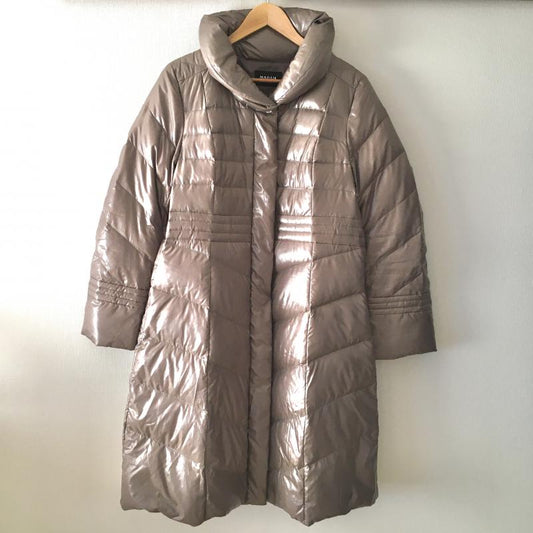 マダムジョコンダ MADAM JOCONDE コート ダウンコート 40 無地 茶 / ブラウン /  レディース USED 古着 中古 10009152