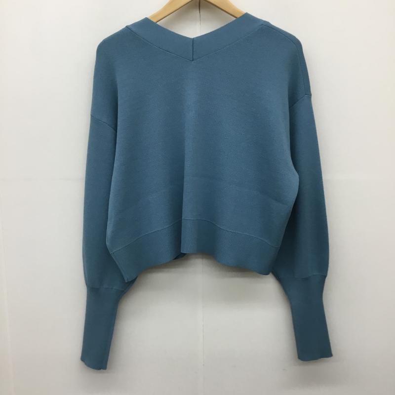 アズールバイマウジー AZUL BY MOUSSY カーディガン 長袖 250HSF70-191C FREE 無地 青 / ブルー /  レディース USED 古着 中古 10143152