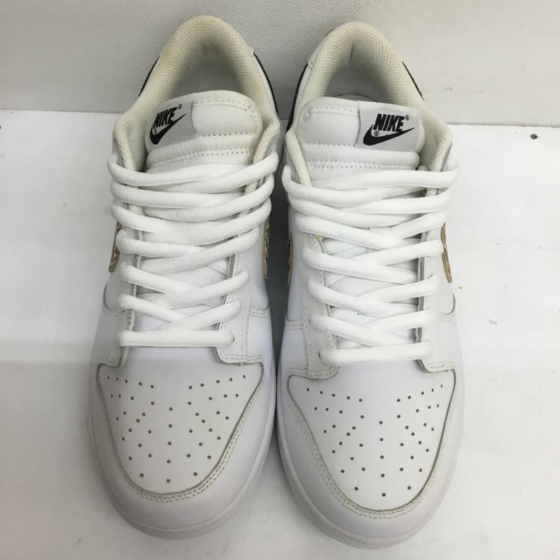 ナイキ NIKE スニーカー スニーカー WMNS DUNK LOW SE ウィメンズ ダンク ロー シーズナルエディション DD7099-100 28.5cm ロゴ、文字 X ヒョウ柄・レオパード柄 白 / ホワイト /  メンズ USED 古着 中古 10107272