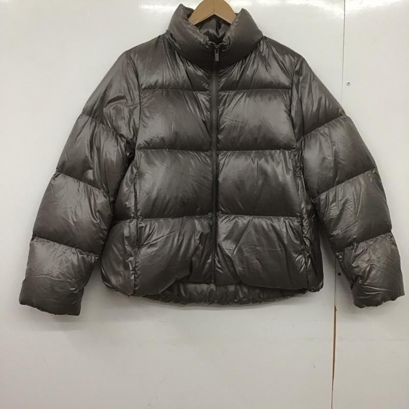 ユニクロ UNIQLO ジャケット、上着 ダウンジャケット 211-450456 ウルトラライトダウンシャイニーボリュームジャケット フェザー L 無地 灰 / グレー /  レディース USED 古着 中古 10147746