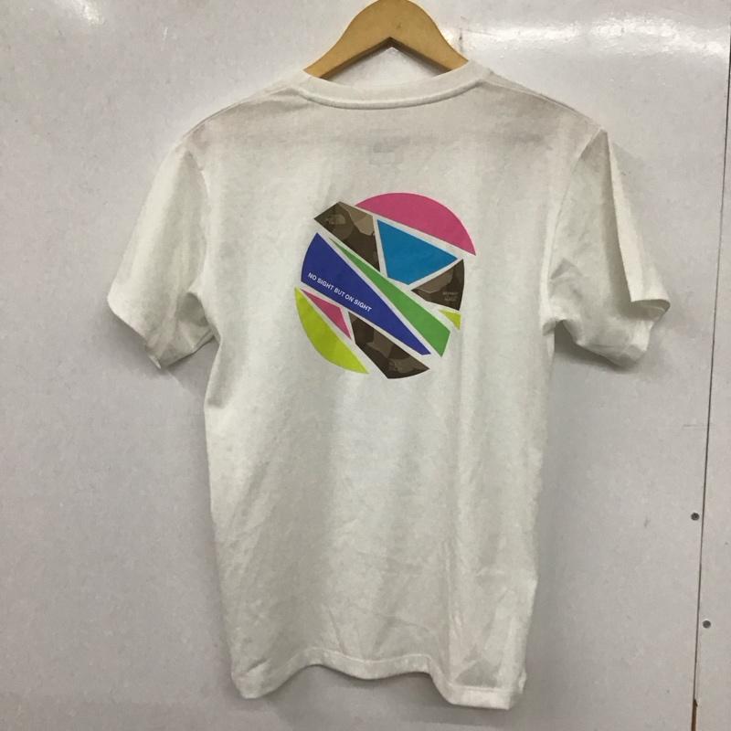 ザノースフェイス THE NORTH FACE Tシャツ 半袖 NTW32444 モンキーマジック Tシャツ S/S TNF Monkey Magic Tee L ロゴ、文字 X プリント 白 / ホワイト /  レディース USED 古着 中古 10137017