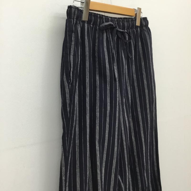 ネストローブ nest Robe パンツ サルエルパンツ 01202‐1464　20SS　コットンリネンストライプイージーフィットパンツ　ネストローブ FREE ストライプ 紺 / ネイビー / X 白 / ホワイト /  レディース USED 古着 中古 10115036