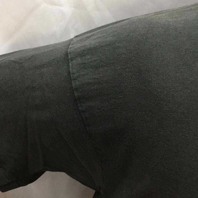 フルーツオブザルーム FRUIT OF THE LOOM Tシャツ 半袖 半袖カットソー プリントTシャツ クルーネックカットソー 古着 90s L プリント 黒 / ブラック /  メンズ USED 古着 中古 10114832