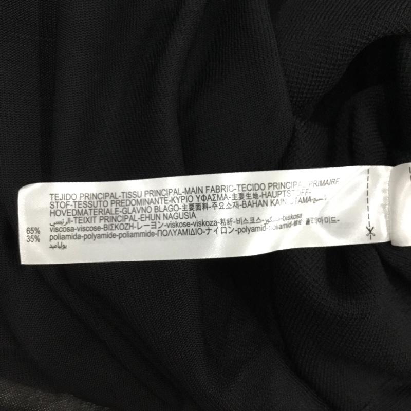 ザラ ZARA ワンピース ロングスカート ロングワンピース ノースリーブワンピース フレアスカート M 無地 黒 / ブラック /  レディース USED 古着 中古 10115804
