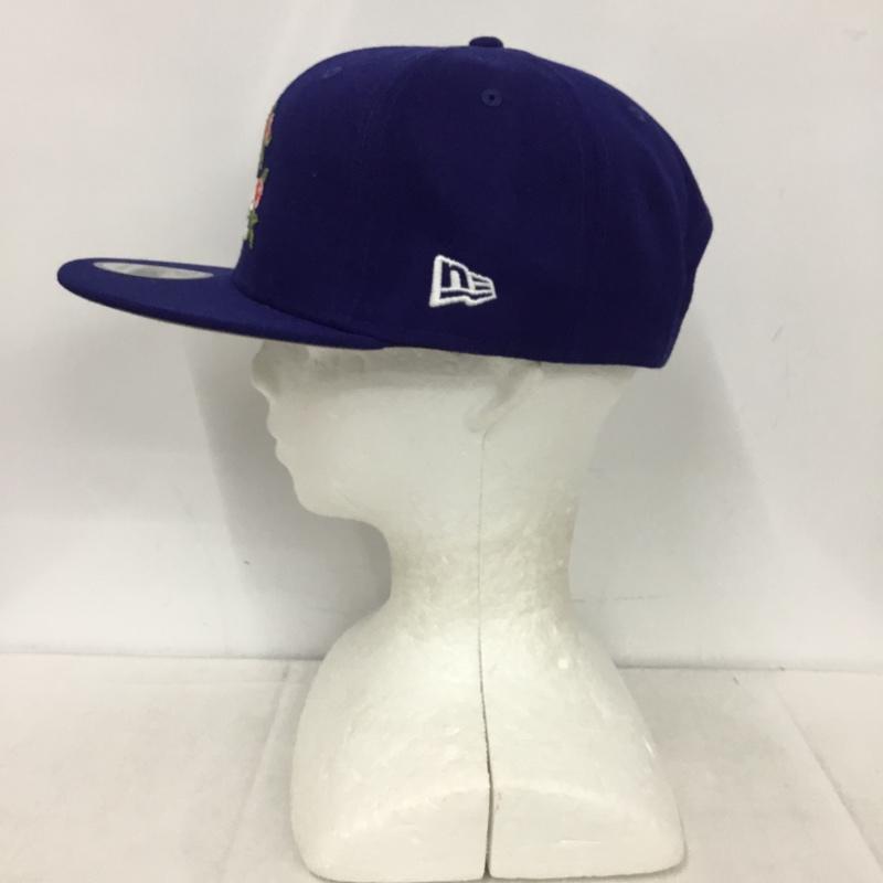 ニューエラ NEW ERA 帽子 キャップ LA ロサンゼルス ドジャース メジャーリーグ 9FIFTY 花 刺繍 ロゴ、文字 青 / ブルー /  メンズ USED 古着 中古 10150598