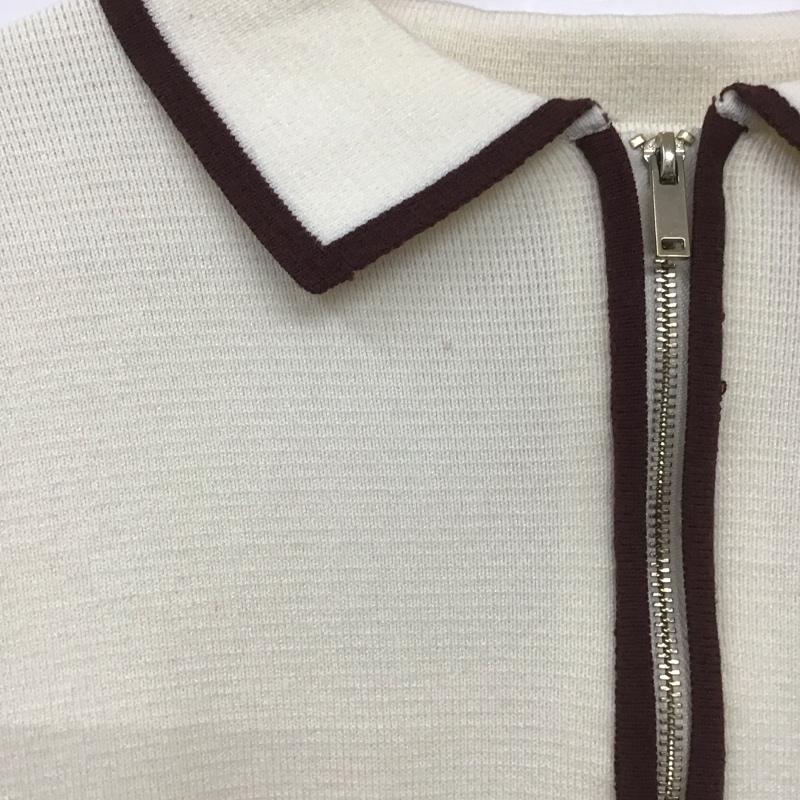 ザラ ZARA ニット、セーター 半袖 S 無地 白 / ホワイト /  レディース USED 古着 中古 10139379