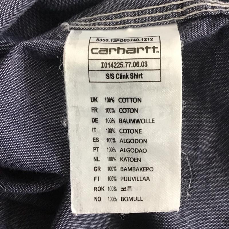 カーハート Carhartt シャツ、ブラウス 半袖 半袖シャツ カラーシャツ 半袖カットソー S 無地 インディゴ / インディゴ /  メンズ USED 古着 中古 10113099