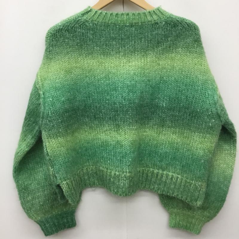 ローリーズファーム LOWRYS FARM ニット、セーター 長袖 LF622122TS M 無地 緑 / グリーン /  レディース USED 古着 中古 10140945