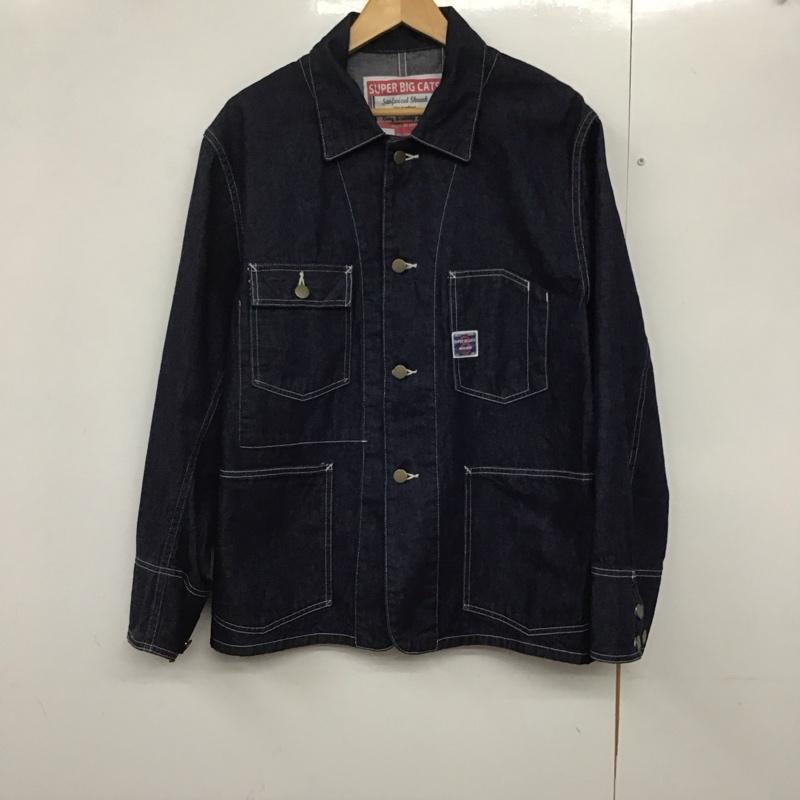 ワーカーズ WORKERS ジャケット、上着 ジャケット、ブレザー デニムジャケット Gジャン アウター カジュアルジャケット 40 ロゴ、文字 インディゴ / インディゴ /  メンズ USED 古着 中古 10140892