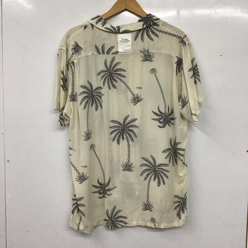 クライミー CRIMIE シャツ、ブラウス 半袖 cr1-02c3-ss07 半袖シャツ プリントシャツ パームツリー柄アロハシャツ XL プリント 白 / ホワイト /  メンズ USED 古着 中古 10136185