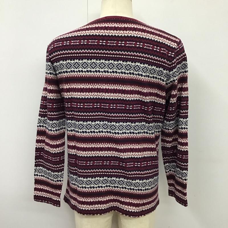 バーバリーブラックレーベル BURBERRY BLACK LABEL カットソー 長袖 長袖カットソー Vネックカットソー ロングスリーブカットソー プリントTシャツ 3 プリント マルチカラー / マルチカラー /  メンズ USED 古着 中古 10114643