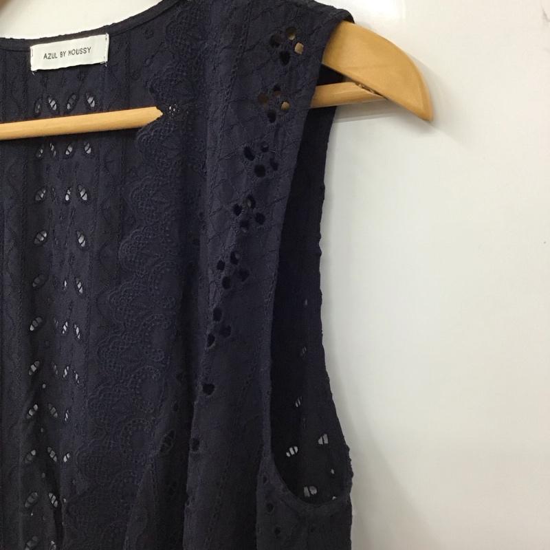 アズールバイマウジー AZUL BY MOUSSY ベスト ベスト 250aaw30-m107 ロングジレ FREE 総柄 紺 / ネイビー /  レディース USED 古着 中古 10149342