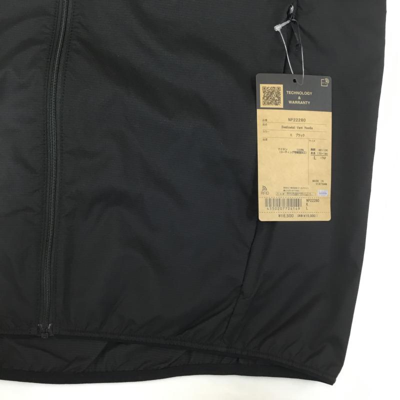 ザノースフェイス THE NORTH FACE ジャケット、上着 ジャケット、ブレザー Swallowtail Vent Hoodie スワローテイル ベントフーディ NP22280 タグ付 L ロゴ、文字 黒 / ブラック /  メンズ USED 古着 中古 10108114