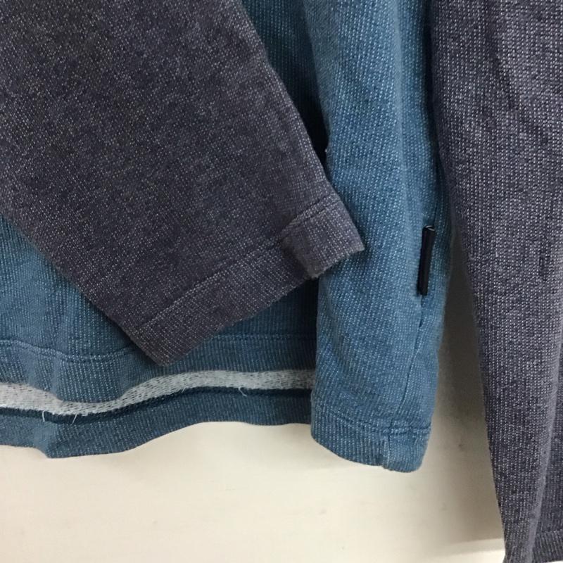 パタゴニア patagonia Tシャツ 長袖 39483 ラグランスリーブ スウェットシャツ 波タグ S ロゴ、文字 青 / ブルー / X 紺 / ネイビー /  メンズ USED 古着 中古 10145225