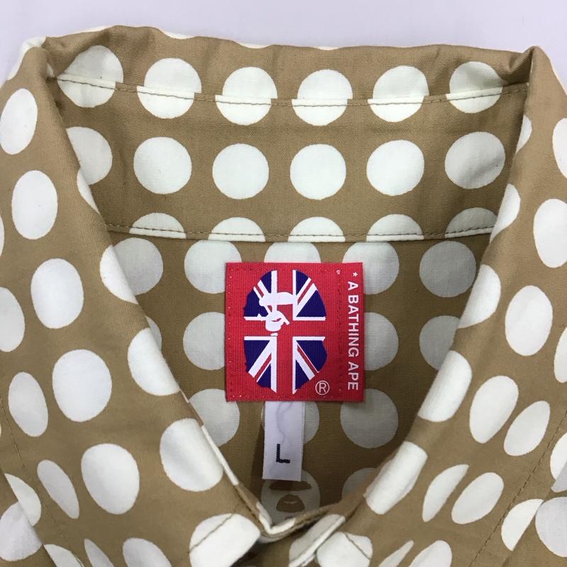 アベイシングエイプ A BATHING APE シャツ、ブラウス 半袖 半袖シャツ カラーシャツ 半袖カットソー ドットシャツ L ドット マルチカラー / マルチカラー /  メンズ USED 古着 中古 10117437