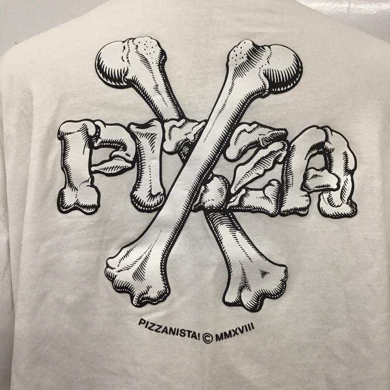 フリークスストア FREAK S STORE Tシャツ 半袖 1226390000001 PIZZANISTA コラボレーション バックプリント M ロゴ、文字 白 / ホワイト /  メンズ USED 古着 中古 10112160