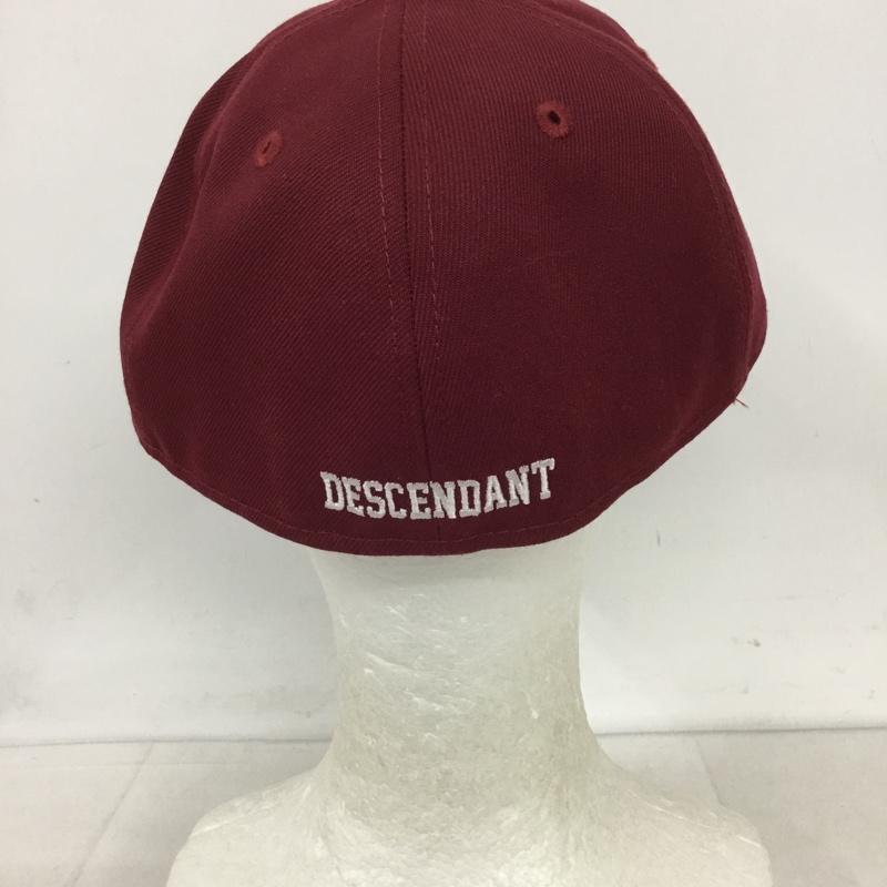 ディセンダント DESCENDANT 帽子 キャップ 59FIFTY NEW ERA 59.6cm ロゴ、文字 えんじ / ワインレッド /  メンズ USED 古着 中古 10131700