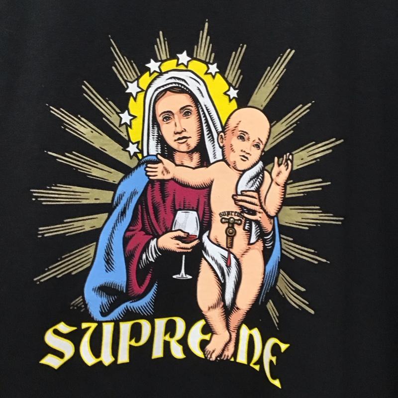 シュプリーム Supreme Tシャツ 半袖 Supreme Blood Tee L プリント 黒 / ブラック /  メンズ USED 古着 中古 10128493