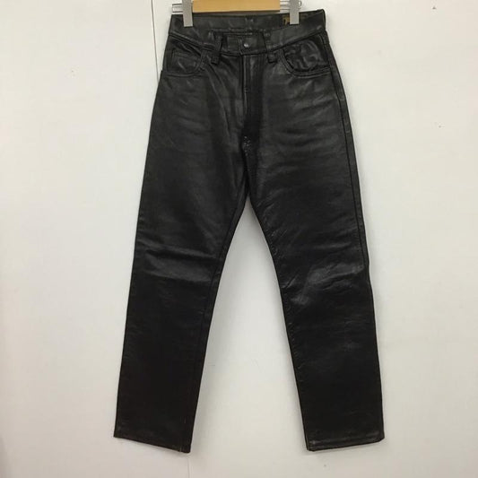エアロレザー Aero Leather パンツ ワークパンツ、ペインターパンツ レザーパンツ スリムパンツ 29インチ 無地 黒 / ブラック /  メンズ USED 古着 中古 10126185