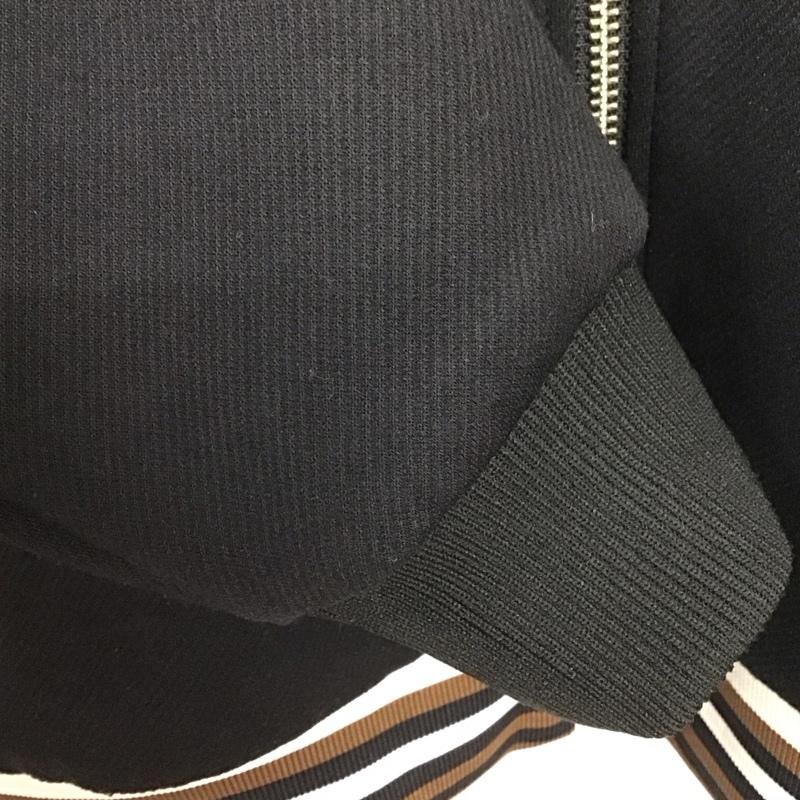 フレッドペリー FRED PERRY ジャケット、上着 ジャケット、ブレザー ジップアップジャケット アウター ノーカラージャケット ジャージ S ロゴ、文字 黒 / ブラック /  メンズ USED 古着 中古 10143208