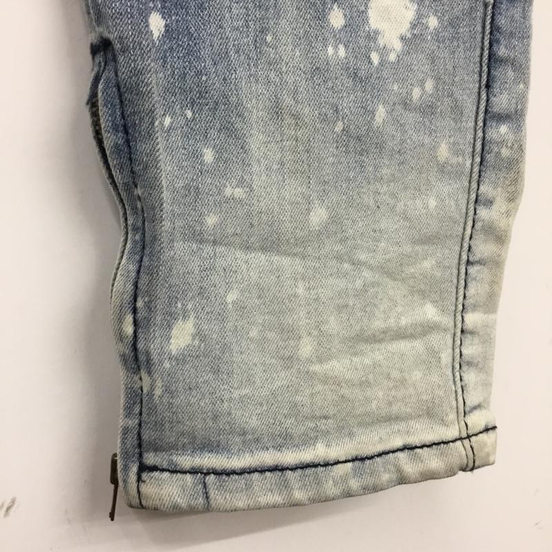 イルシブロンドン ILLUSIVE LONDON パンツ デニム、ジーンズ デニムパンツ スリムパンツ ダメージ加工パンツ ストレッチパンツ XL ダメージ加工 インディゴ / インディゴ /  メンズ USED 古着 中古 10117701