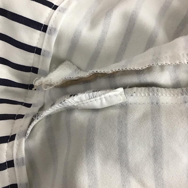 ザラ ZARA パンツ ショートパンツ XS ボーダー柄 白 / ホワイト / X 紺 / ネイビー /  レディース USED 古着 中古 10123194