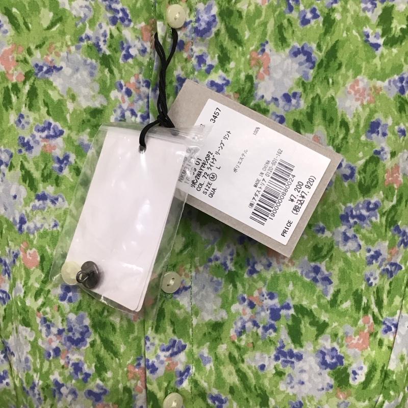 ニコアンド niko and... ワンピース ロングスカート リボン２wayマキシOP2 M 総柄 X 花柄 薄緑 / ライトグリーン /  レディース USED 古着 中古 10133978