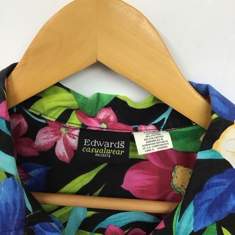 古着 USED シャツ、ブラウス 半袖 半袖シャツ プリントシャツ ポケットシャツ アロハシャツ L プリント 紺 / ネイビー /  メンズ USED 古着 中古 10130679