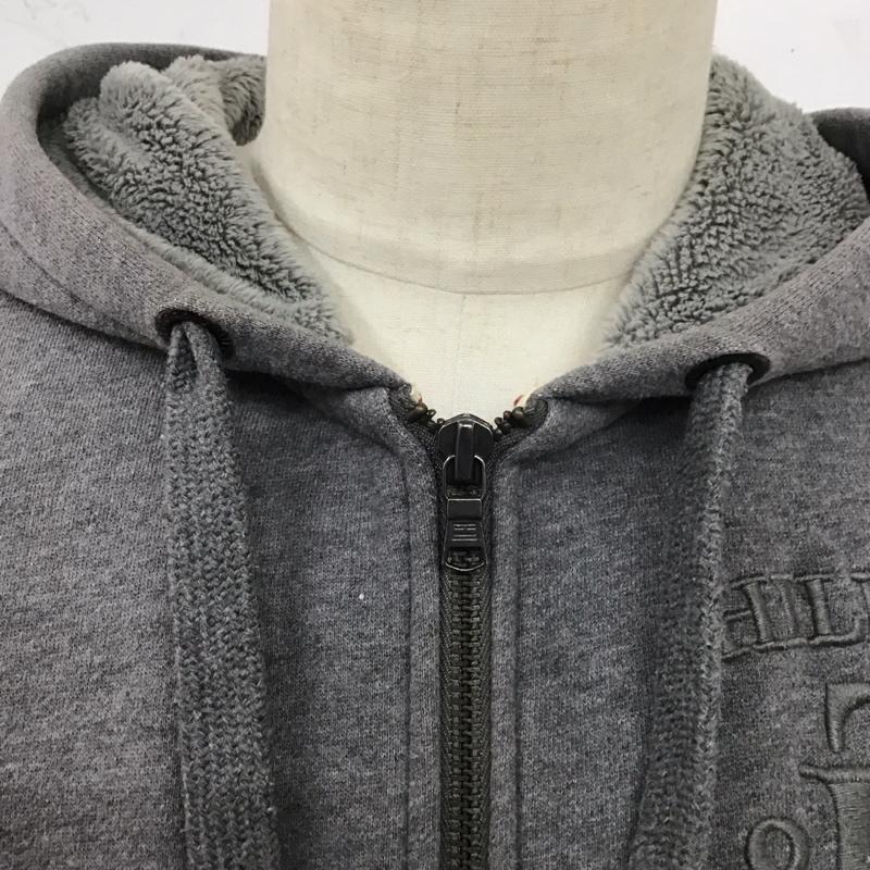 トミーヒルフィガー TOMMY HILFIGER パーカー 長袖 L 無地 灰 / グレー /  メンズ USED 古着 中古 10124058