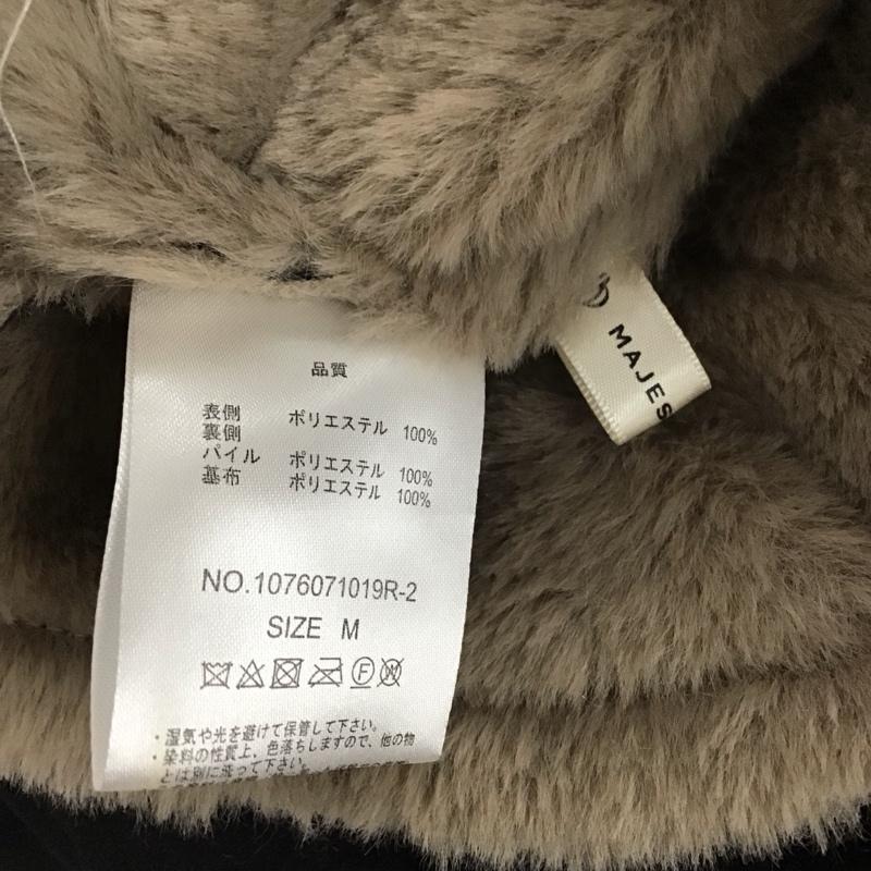 マジェスティックレゴン MAJESTIC LEGON コート コート一般 1076071019R-2 フェイクムートン ライダース M 無地 黒 / ブラック /  レディース USED 古着 中古 10125817