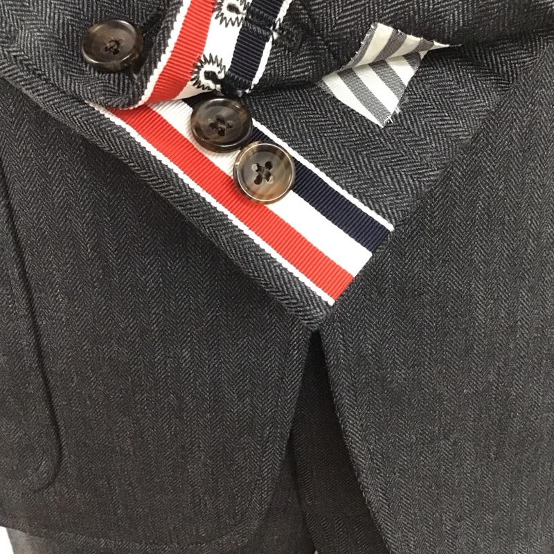 トムブラウン THOM BROWNE スーツ スーツ MSC004AW5752 ジャケット パンツ 日本製 ヘリンボーン 1  ダークグレー / ダークグレー /  メンズ USED 古着 中古 10144441