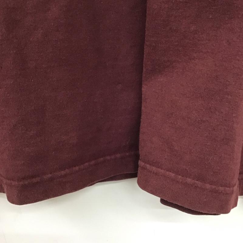 カーハート Carhartt Tシャツ 半袖 半袖カットソー ヘンリーネックカットソー XL ロゴ、文字 えんじ / ワインレッド /  メンズ USED 古着 中古 10145688