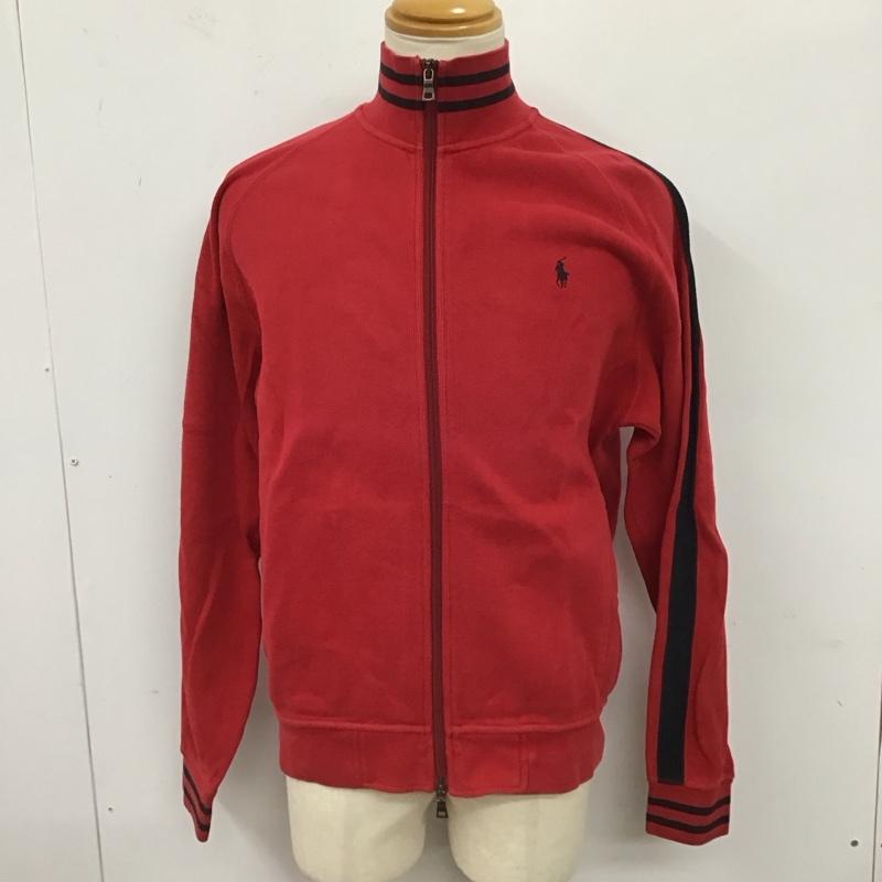 ポロバイラルフローレン Polo by RALPH LAUREN ジャケット、上着 ジャケット、ブレザー ジップアップジャケット ジャンパー ジャケット スタンドカラー アウター L ロゴ、文字 赤 / レッド /  メンズ USED 古着 中古 10123544