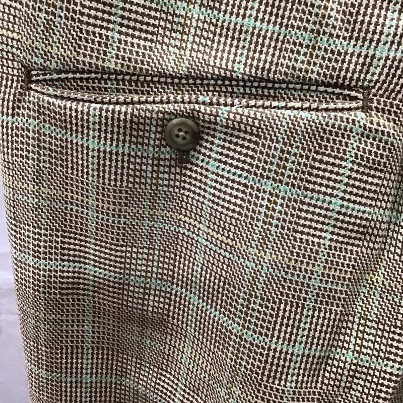 フリークスストア FREAK S STORE パンツ スラックス スラックスパンツ ワイドパンツ チェックカジュアルパンツ センタータックパンツ L チェック マルチカラー / マルチカラー /  メンズ USED 古着 中古 10113890