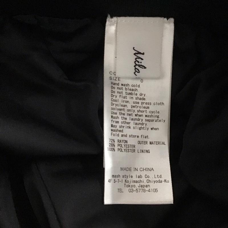 ミラオーウェン Mila Owen パンツ ワークパンツ、ペインターパンツ ワークパンツ ワイドパンツ カジュアルパンツ ストレッチパンツ 0 無地 黒 / ブラック /  レディース USED 古着 中古 10142469