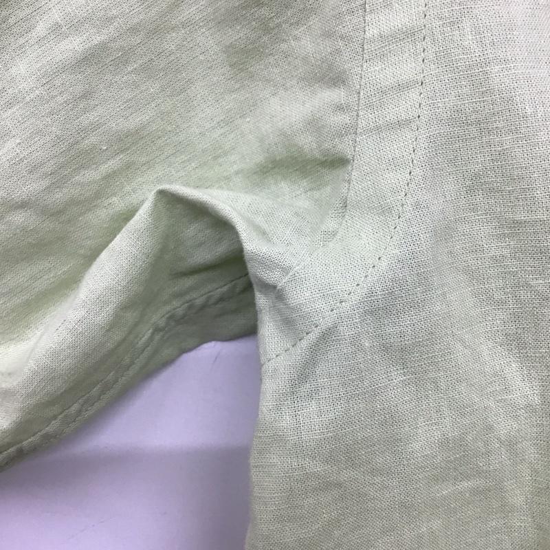 スローブイエナ SLOBE IENA シャツ、ブラウス 長袖 24-050-912-3000-1-0 綿麻レギュラーシャツ コットンリネン 無地 薄緑 / ライトグリーン /  レディース USED 古着 中古 10142146