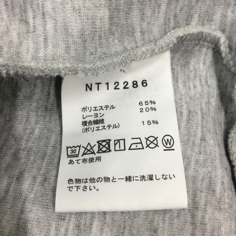 ザノースフェイス THE NORTH FACE パーカー 長袖 nt12286 テックエアースウェットワイドフーディ 長袖パーカー プルオーバーパーカー M ロゴ、文字 灰 / グレー /  メンズ USED 古着 中古 10122278