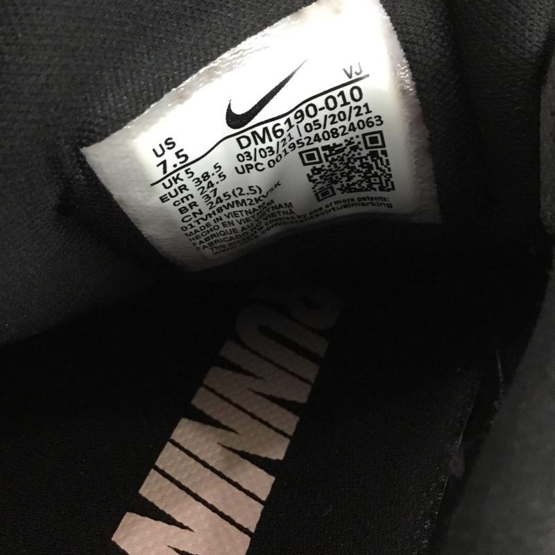 ナイキ NIKE スニーカー スニーカー DM6190-010 REACT ESCAPE RN 24.5cm 24.5cm ロゴ、文字 黒 / ブラック / X 桃 / ピンク /  レディース USED 古着 中古 10136925