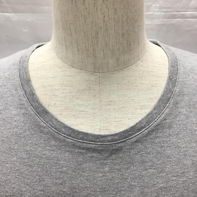 グラム glamb Tシャツ 七分袖 長袖カットソー クルーネックカットソー ロングスリーブカットソー プリントTシャツ 0 無地 灰 / グレー /  メンズ USED 古着 中古 10116203