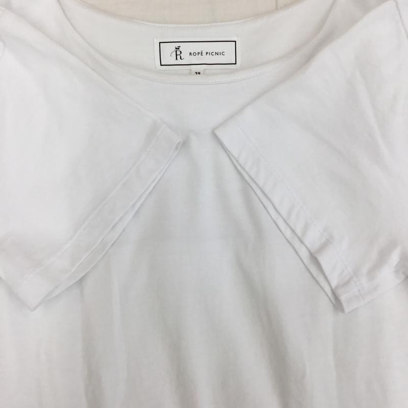 ロペピクニック ROPE  PICNIC カットソー 半袖 38 無地 白 / ホワイト /  レディース USED 古着 中古 10137601