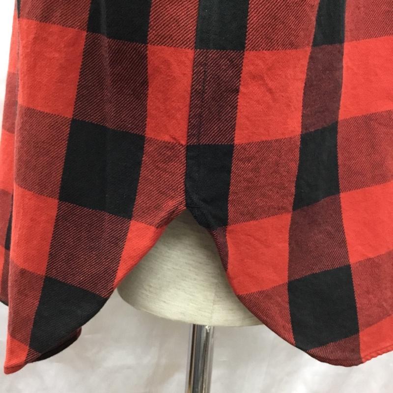 イーハトーブ IHATOV シャツ、ブラウス 長袖 長袖シャツ カラーシャツ ポケットシャツ 長袖カットソー チェックシャツ M チェック 黒 / ブラック / X 赤 / レッド /  メンズ USED 古着 中古 10114162