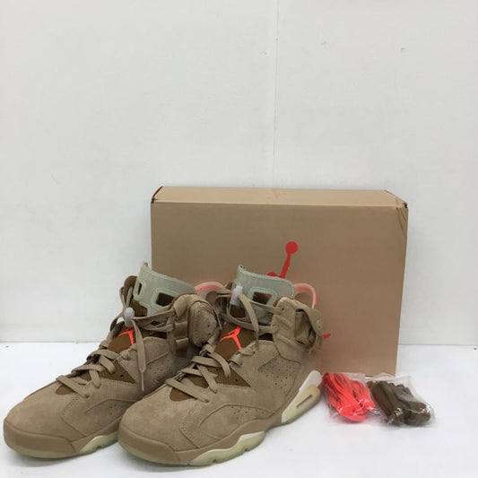 ナイキ NIKE スニーカー スニーカー DH0690-200 Travis Scott × Nike Air Jordan 6 British Khaki 28.0cm ロゴ、文字 ベージュ / ベージュ / X 茶 / ブラウン /  メンズ USED 古着 中古 10139444