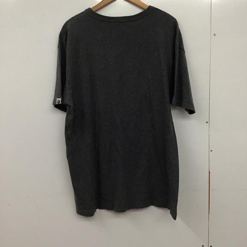 アベイシングエイプ A BATHING APE Tシャツ 半袖 半袖カットソー プリントTシャツ クルーネックカットソー 00s ジェネラルタグ XL ロゴ、文字 灰 / グレー /  メンズ USED 古着 中古 10134042