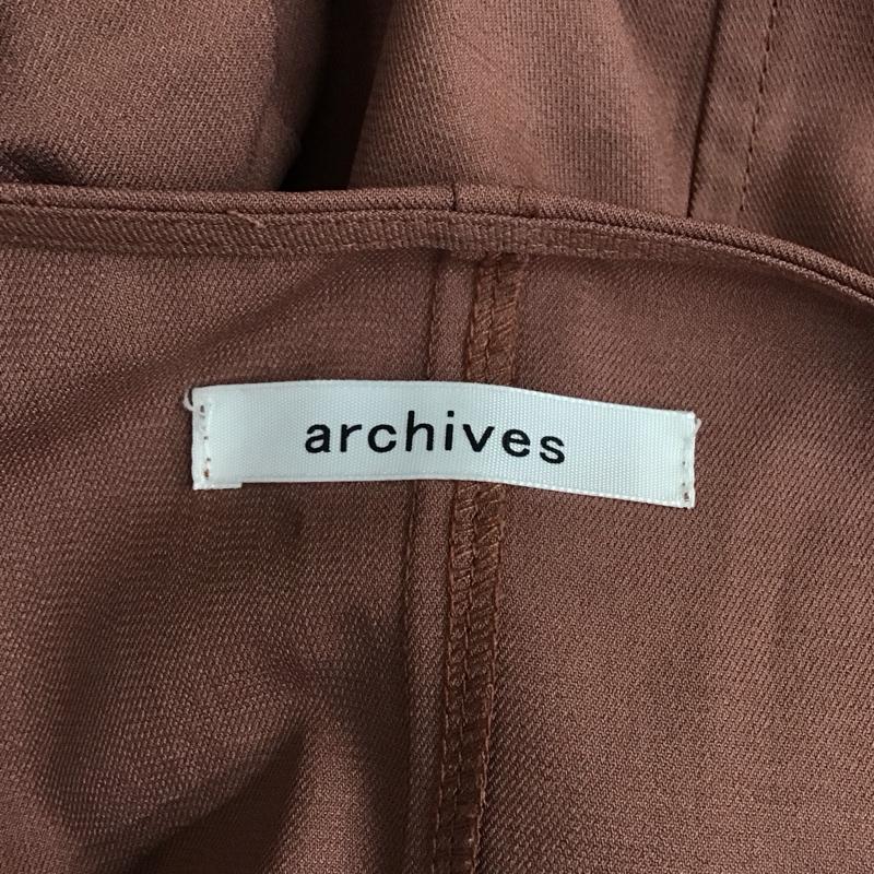 アルシーヴ archives ワンピース ロングスカート 90729 半袖 前開き 無地 桃 / ピンク /  レディース USED 古着 中古 10114753