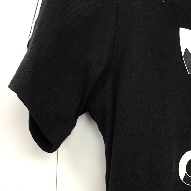 アディダス adidas ワンピース ミニスカート H20487 マリメッコ ブラック Tドレス ロングTシャツ ワンピース marimekko M ロゴ、文字 X プリント 黒 / ブラック /  レディース USED 古着 中古 10131671
