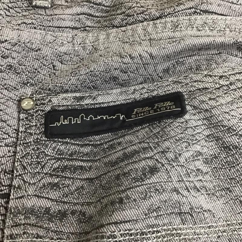 ペレペレ PELLEPELLE パンツ デニム、ジーンズ デニムパンツ ワーカージーンズ カジュアルパンツ ストレートパンツ 36 総柄 灰 / グレー /  メンズ USED 古着 中古 10112072