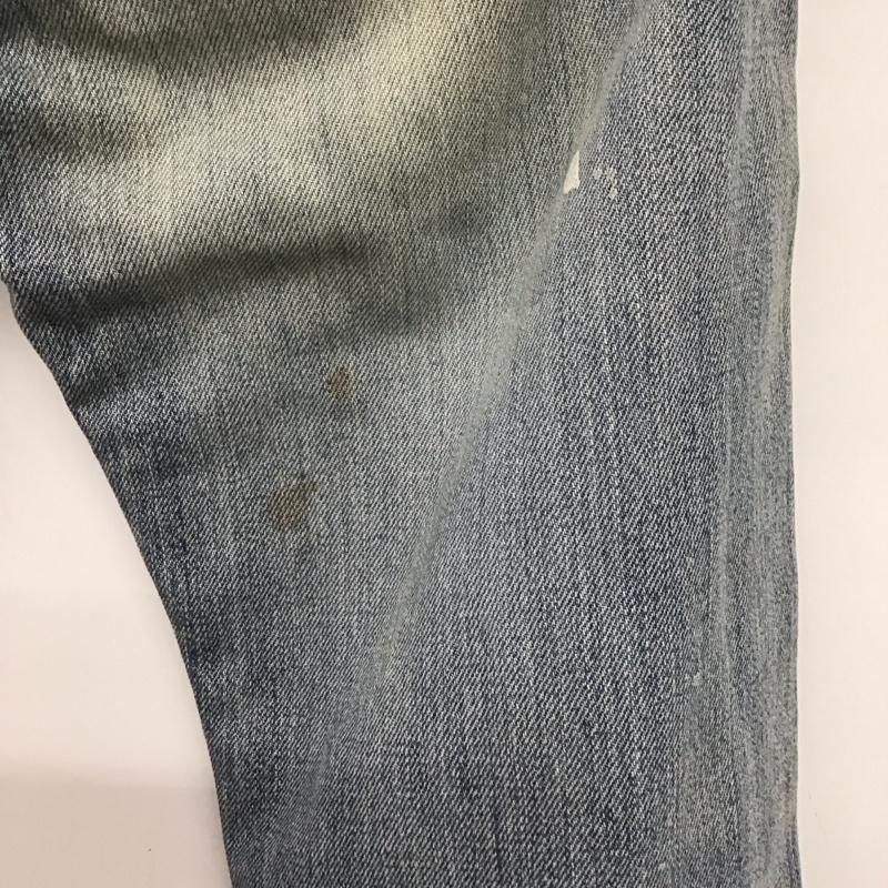 リーバイス Levi s パンツ デニム、ジーンズ 08501-01 ボタンフライ 501 W28 L32 ダメージ 28インチ 無地 青 / ブルー /  メンズ USED 古着 中古 10140197
